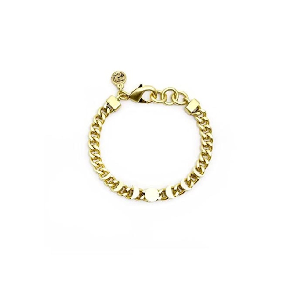 Sugar blossom Luna Curb Chain Bracelet Gold Pleated